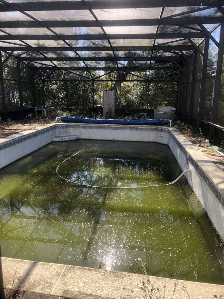 Second green pool before recovery by Commercial Aquaworx